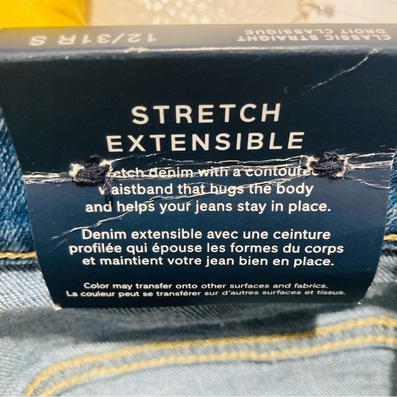 GAP Sz 12 x 31 Classic Straight Fit Denim Jeans. NEW WITH TAG - Picture 7 of 13